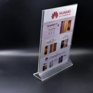 Kwalità Għolja trasparenti Detenturi Outdoor Sign akriliċi Sign Stands