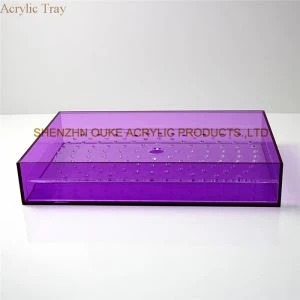Daqs Eleganti Daqs Medju Rojmar li Jservi Trays Akriliku Stackable
