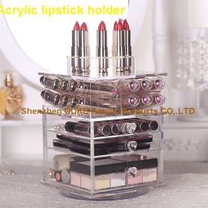 Elegant li jduru Acrylic Lipstick detentur Makeup jiksaħ ħażna