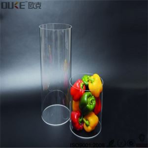Tubi tar-Rimmijiet tar-Rimmijiet riġidi ċatti taċ-ċilindru tal-plexiglass għall-Bejgħ