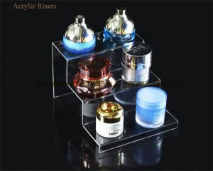 Ġdida tad-disinn Shop bl-imnut tond sewda ta ' Jewelry Acrylic Risers wirja Stands