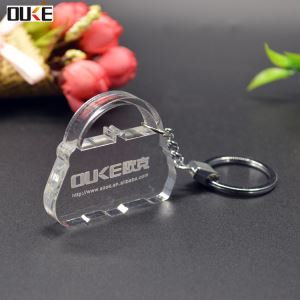 Custom Lock Stampar akriliku Keychain